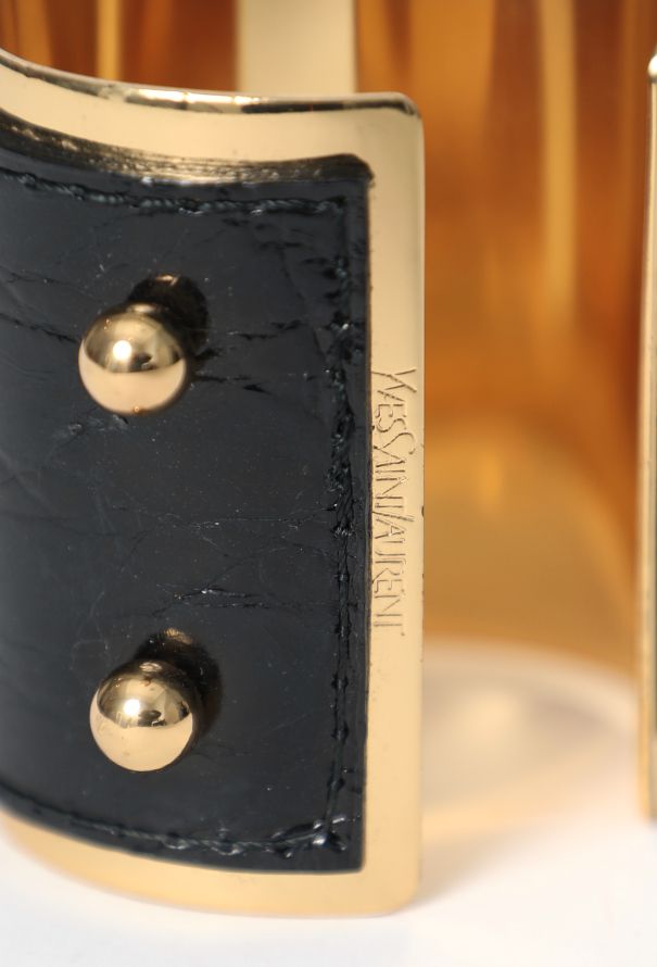 Saint Laurent 2007 Alligator Embossed Cuff - 4