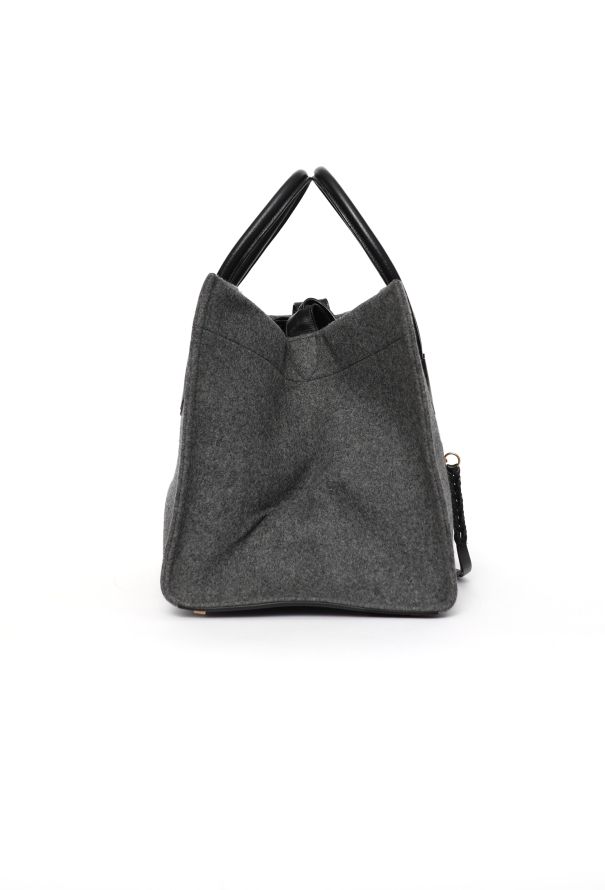 Céline Luggage Medium Wool Tote Bag - 3