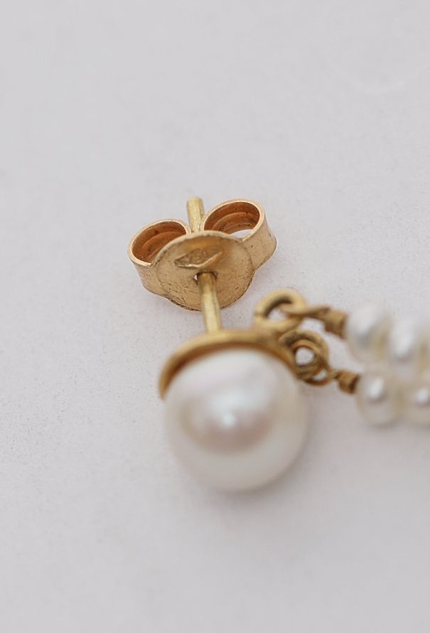 Modern Fine Jewelry Germano Gioielleria 18k Yellow Gold & Pearl Earrings - 8 Modern Fine Jewelry Germano Gioielleria 18k Yellow Gold & Pearl Earrings - 8