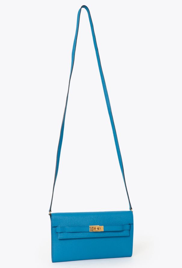 Hermès 2021 Bleu Frida Mysore Kelly To Go - 2 Hermès 2021 Bleu Frida Mysore Kelly To Go - 2