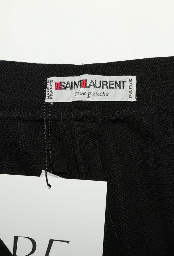 Saint Laurent '70s High-Waisted Pinstripe Trousers - 5