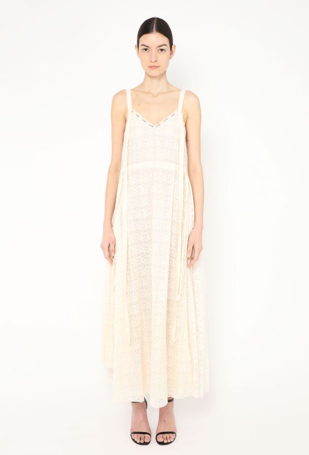 Loewe F/W 2018 Frayed Lace Dress - 1