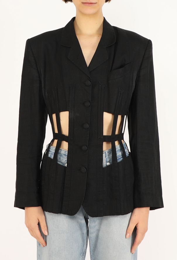 Jean Paul Gaultier Lace-Up Cage Blazer, S/S 1989 - 3