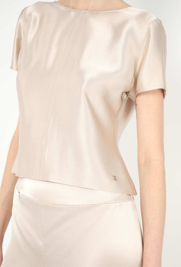 Chanel Charmeuse Cap-Sleeve Ensemble - 3 Chanel Charmeuse Cap-Sleeve Ensemble - 3