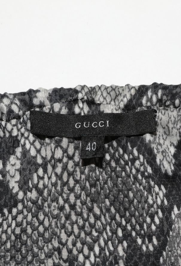 Gucci Python Printed Halter Top, S/S 2000 - 6