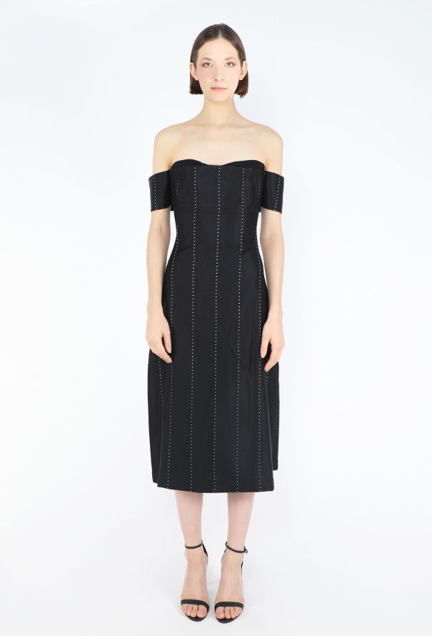 Alexander McQueen Late '90s Striped Bustier Dress - 1