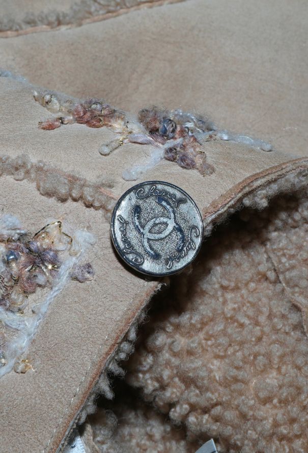 Chanel COLLECTOR F/W 2005 Embellished Shearling Coat - 9 Chanel COLLECTOR F/W 2005 Embellished Shearling Coat - 9