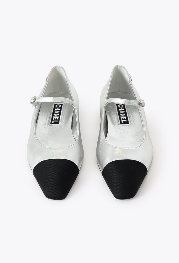 Chanel 2024 Metallic Mary Jane Ballerinas - 2 Chanel 2024 Metallic Mary Jane Ballerinas - 2
