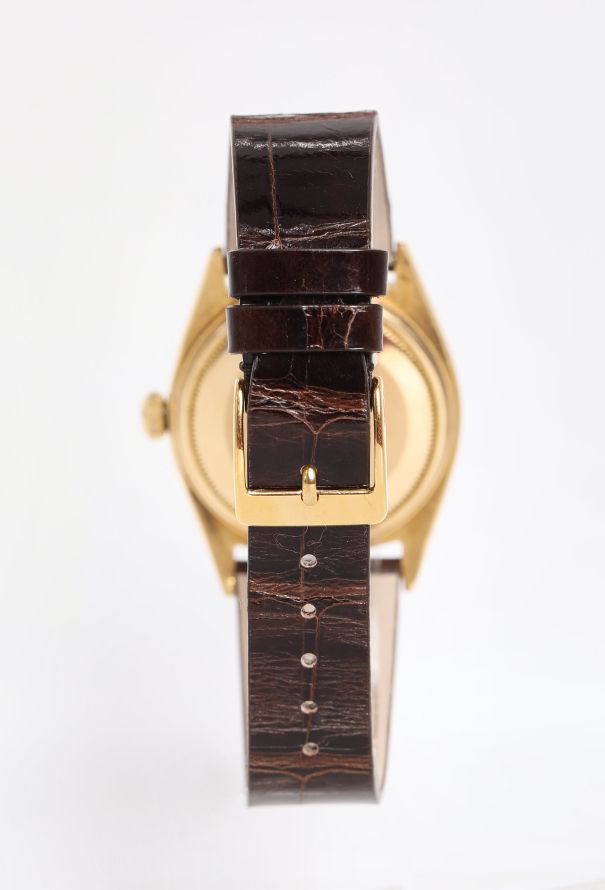 Rolex Rare 1961 18k Yellow Gold Datejust Watch - 4