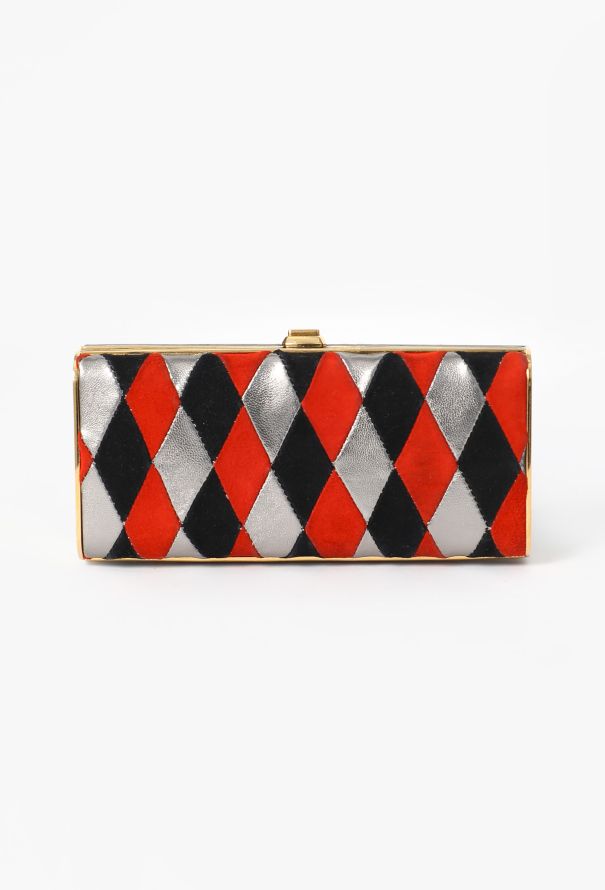 Miu Miu 2008 Harlequin Minaudière Clutch - 5