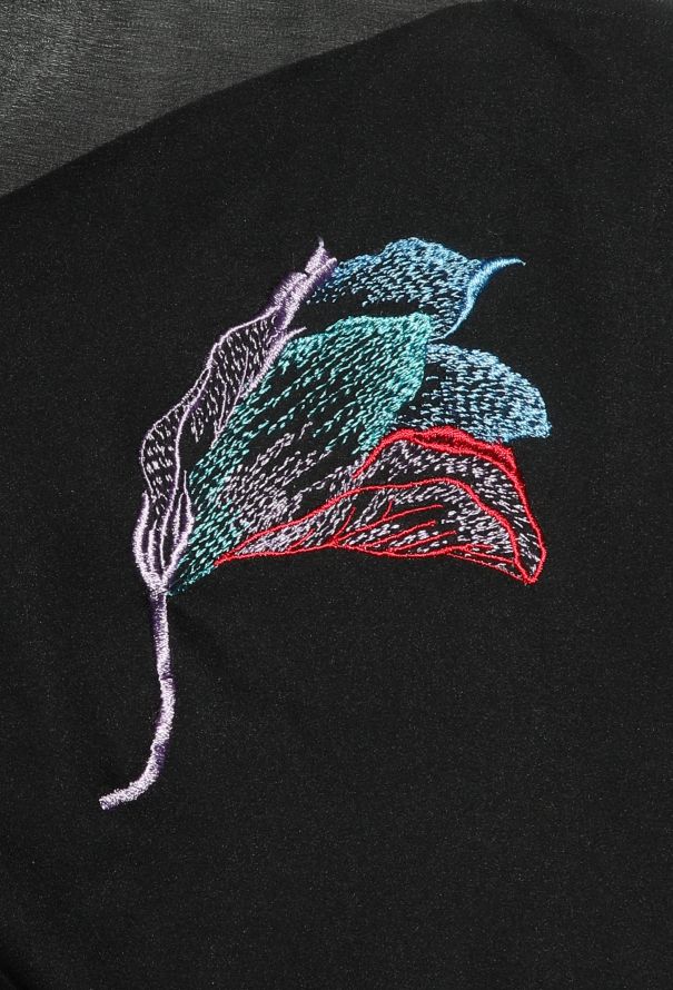 Chloé RARE 1975 Lagerfeld Embroidered Chiffon Gown - 6