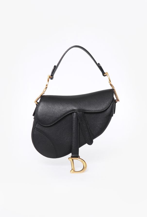 Dior Black Mini Saddle Bag - 1