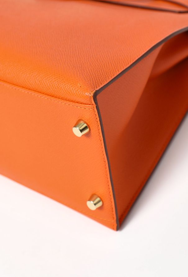 Hermès Orange H Epsom Kelly Sellier 32 - 10 Hermès Orange H Epsom Kelly Sellier 32 - 10