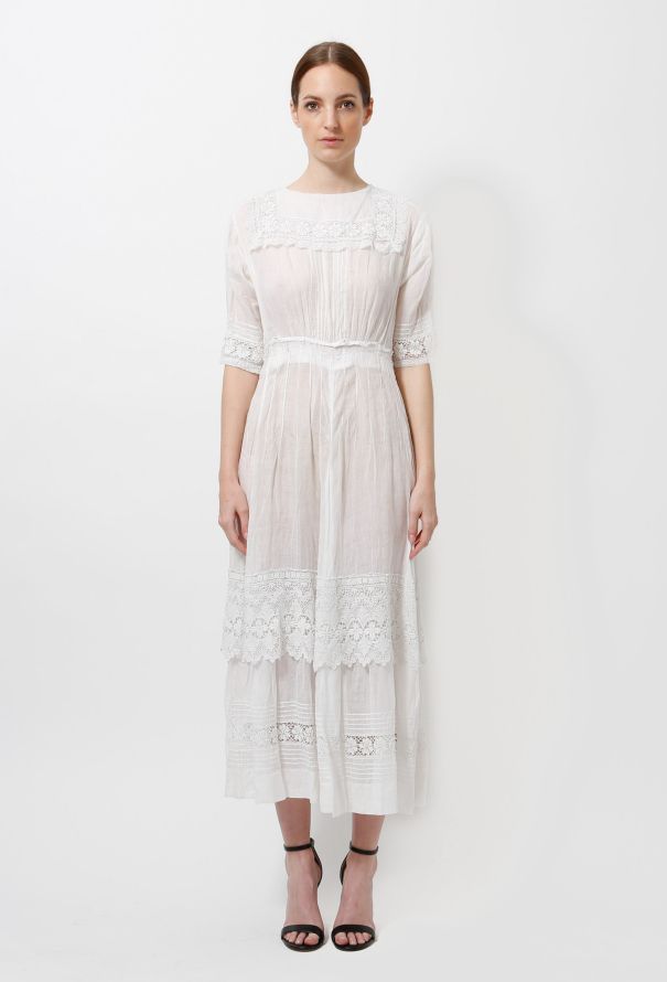 Crochet Trim Lace Dress - 2 Crochet Trim Lace Dress - 2