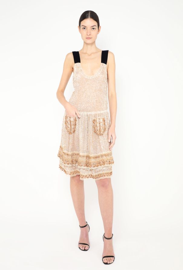 Prada S/S 2006 Beaded Organza Dress - 1