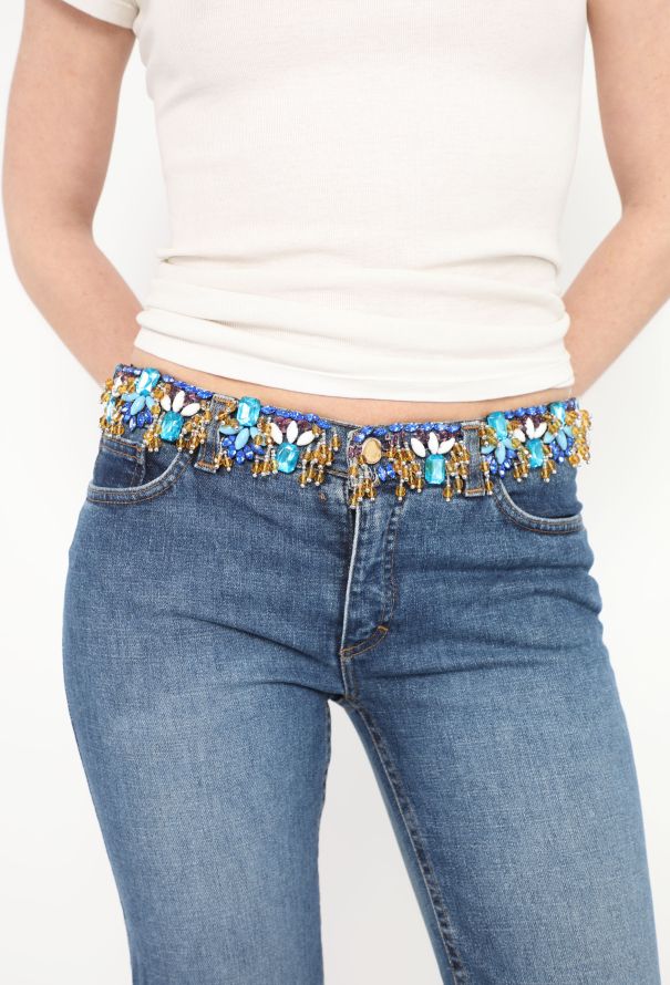 Roberto Cavalli Early 2000s Embellished Low-Rise Jeans - 2 Roberto Cavalli Early 2000s Embellished Low-Rise Jeans - 2