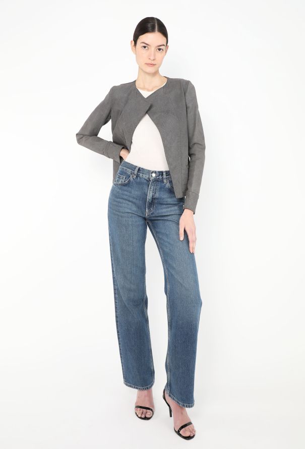 Chanel 2005 Quilted Iridescent Denim Jacket - 4 Chanel 2005 Quilted Iridescent Denim Jacket - 4