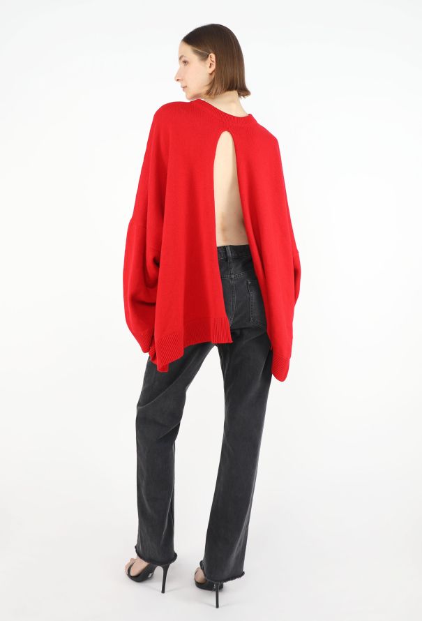 Loewe Oversized Open-Slit Sweater - 4