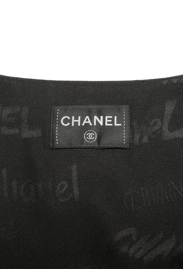 Chanel 2022 Logo Print Silk Tunic - 5