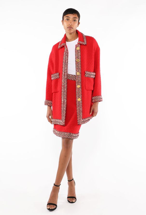 Chanel Braided Trim Tweed Coat, F/W 1990 - 1