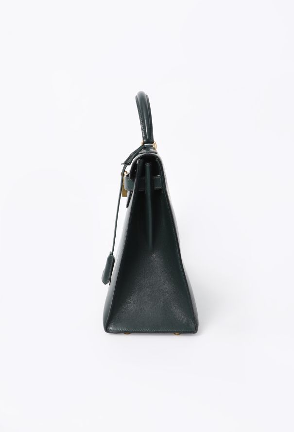 Hermès Vintage Vert Foncé Box Kelly Sellier 32 - 5