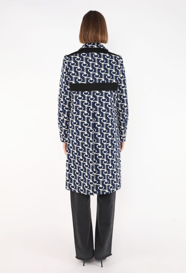Prada Geometric Graphic Peacoat, S/S 2019 - 7