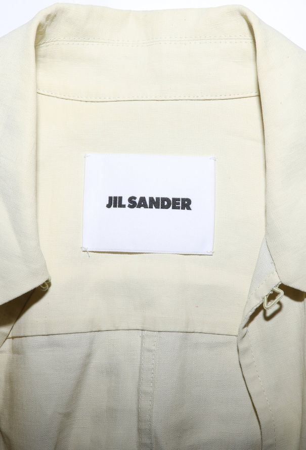 Jil Sander Pre-Fall 2022 Linen Wrap Dress - 6