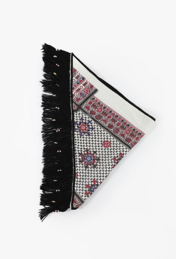 Balenciaga F/W 2007 Beaded Fringe Scarf - 1