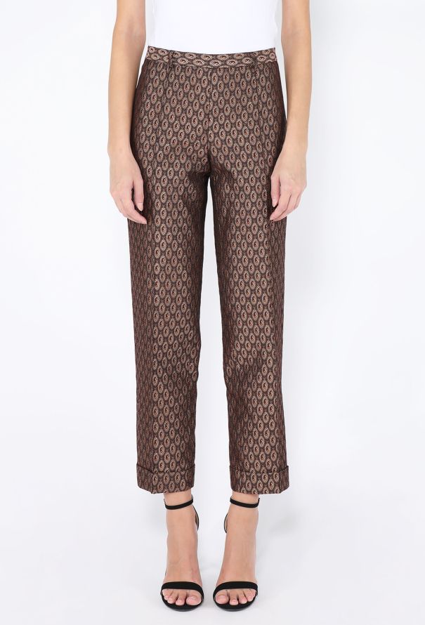 Romeo Gigli Paisley Jacquard Trousers, 1990s - 3