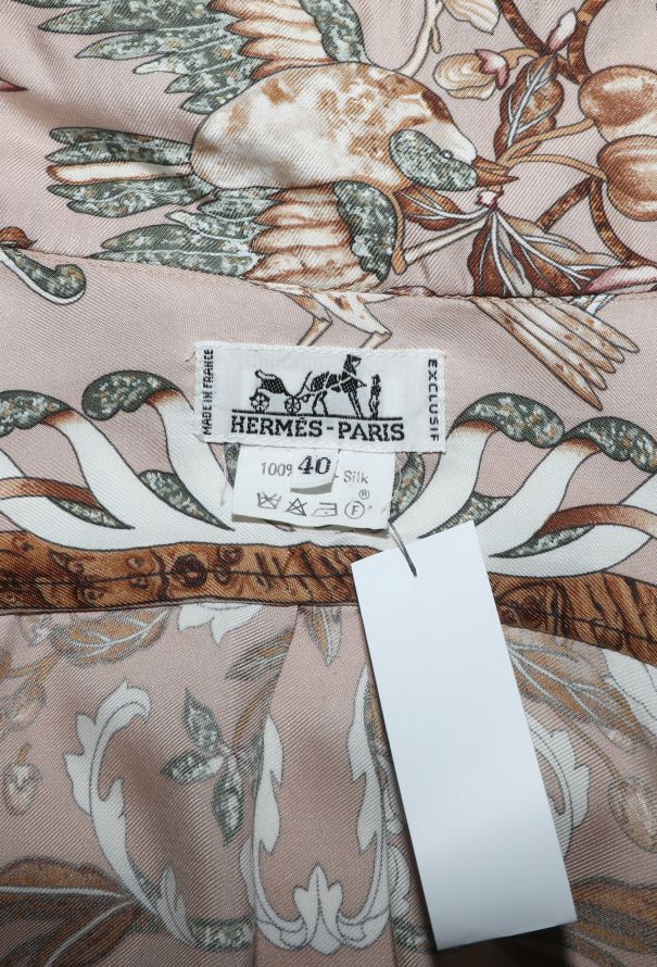 Hermès 1988 'Perles d'Orient et d'Occident' Silk Blouse - 6