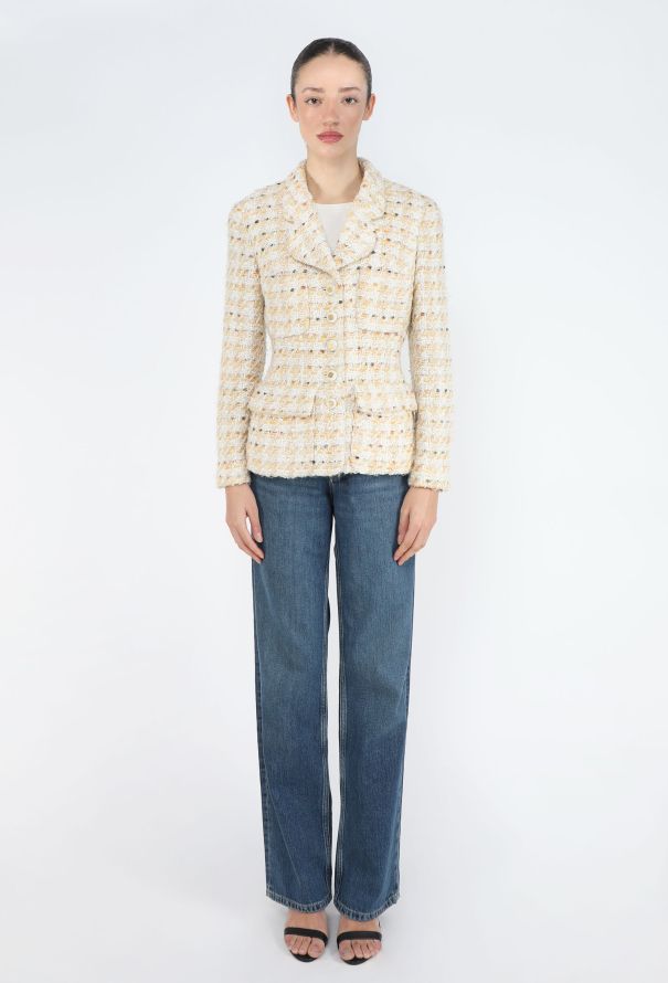 Chanel RARE S/S 1993 Tweed Hourglass Jacket - 3