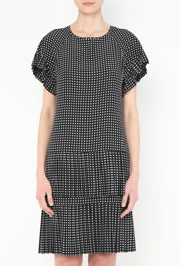 Chloé RARE S/S 1980 Checkered Ruffled Dress - 4