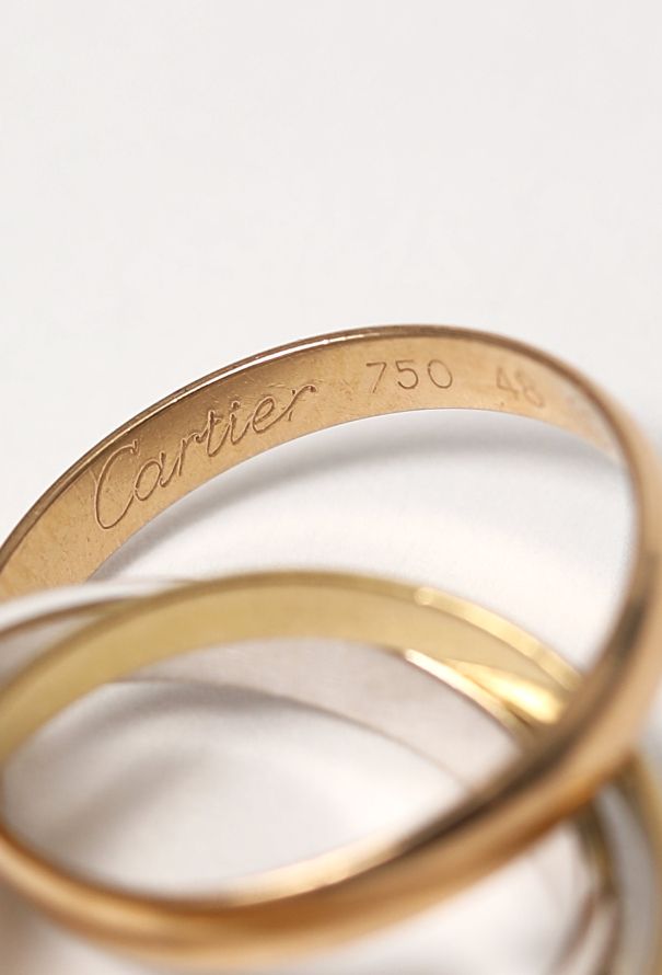 Cartier 18k Gold & Diamond Trinity Ring - 6