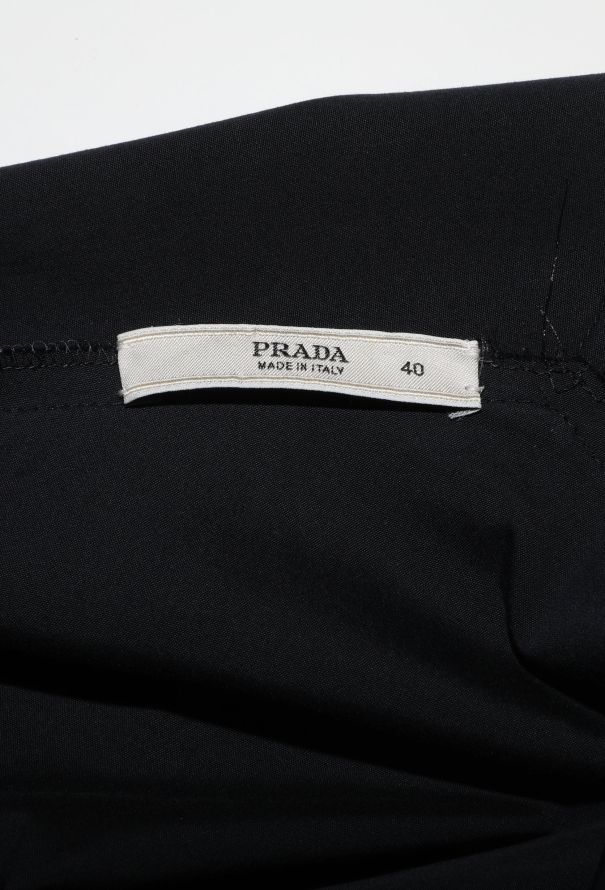 Prada Pleated Cotton Babydoll Dress - 6