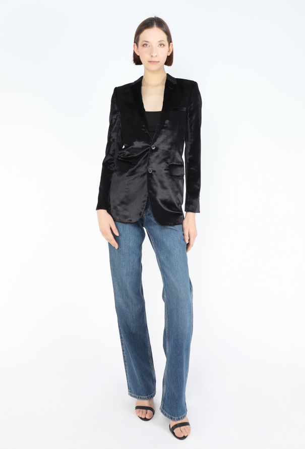 Saint Laurent 2015 Velvet Smoking Blazer - 5