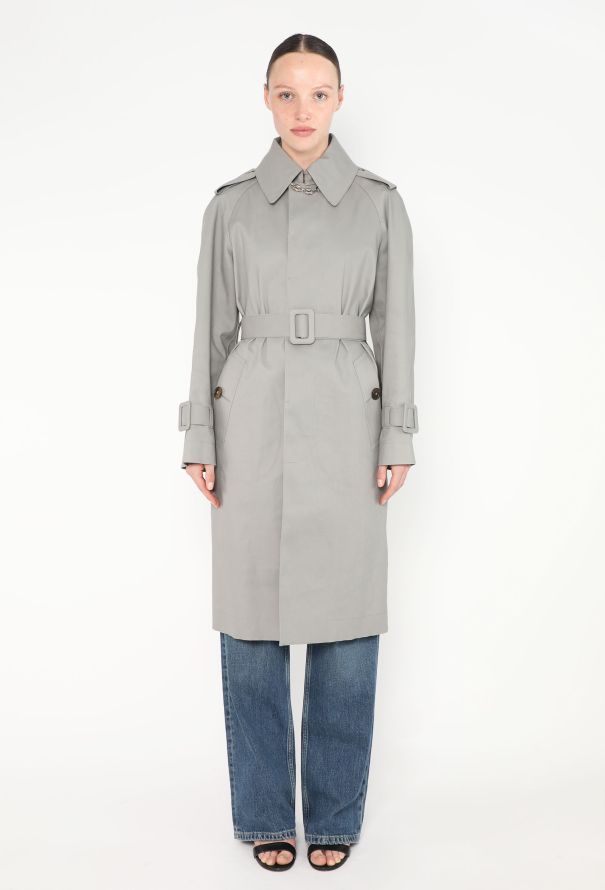 Balenciaga Belted Mackintosh Trench Coat - 1