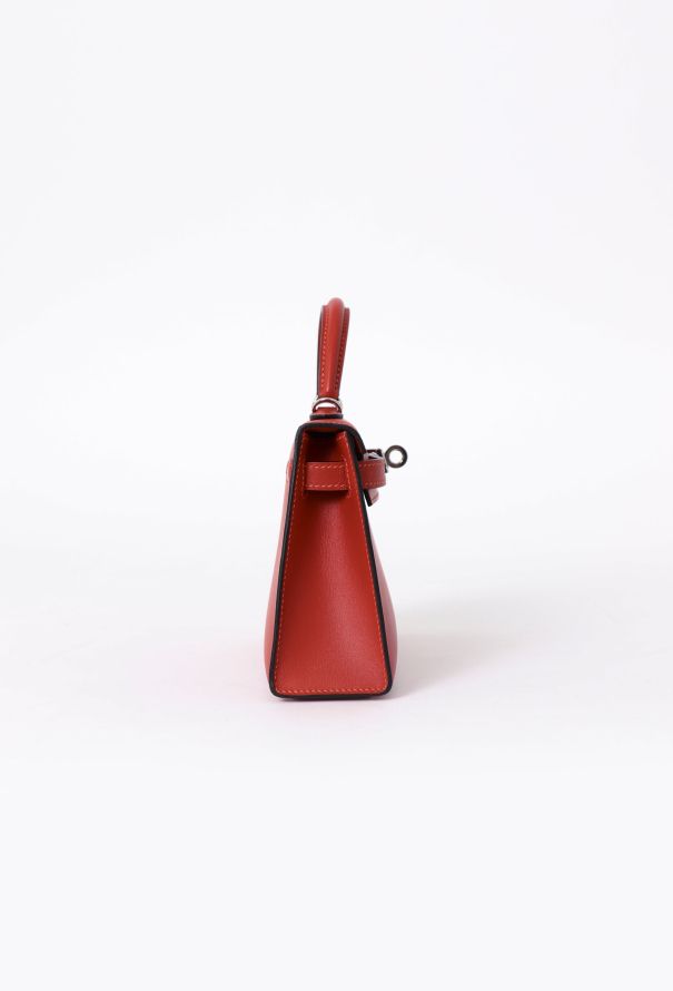 Hermès Red Swift Mini Kelly II Sellier - 6 Hermès Red Swift Mini Kelly II Sellier - 6