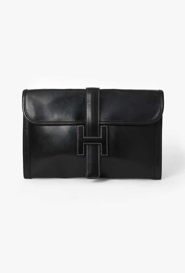 Hermès Vintage Box Jige Clutch - 1