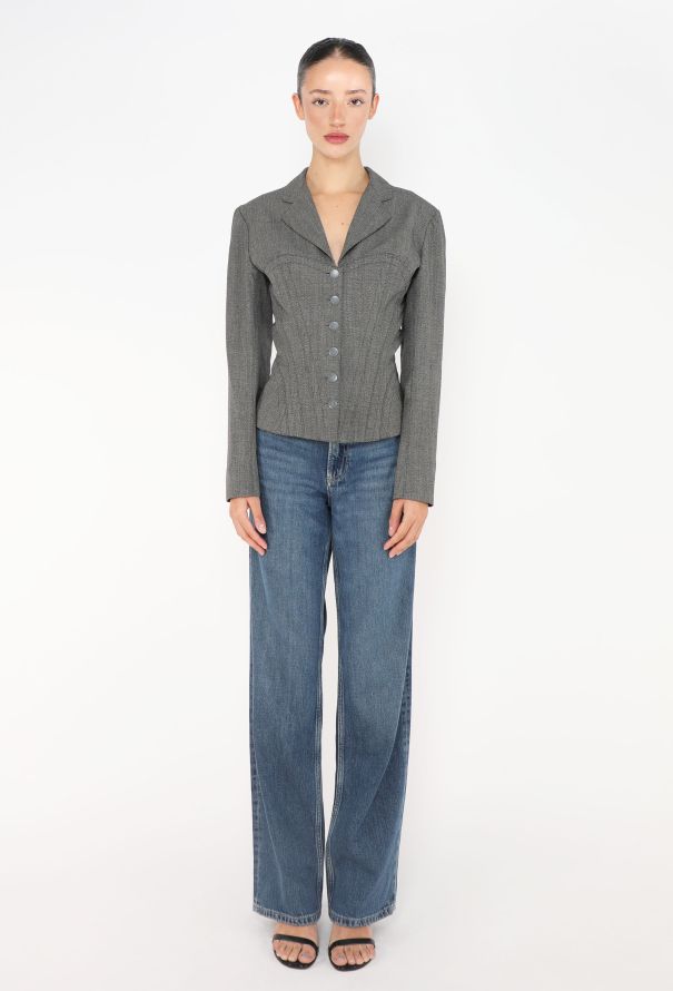 Alaïa Collector F/W 1987 Corset Blazer - 3