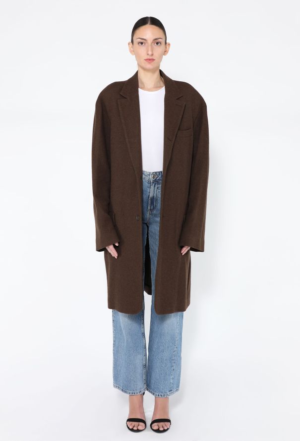 The Row 2022 Silk and Cashmere Tailored Coat - 5