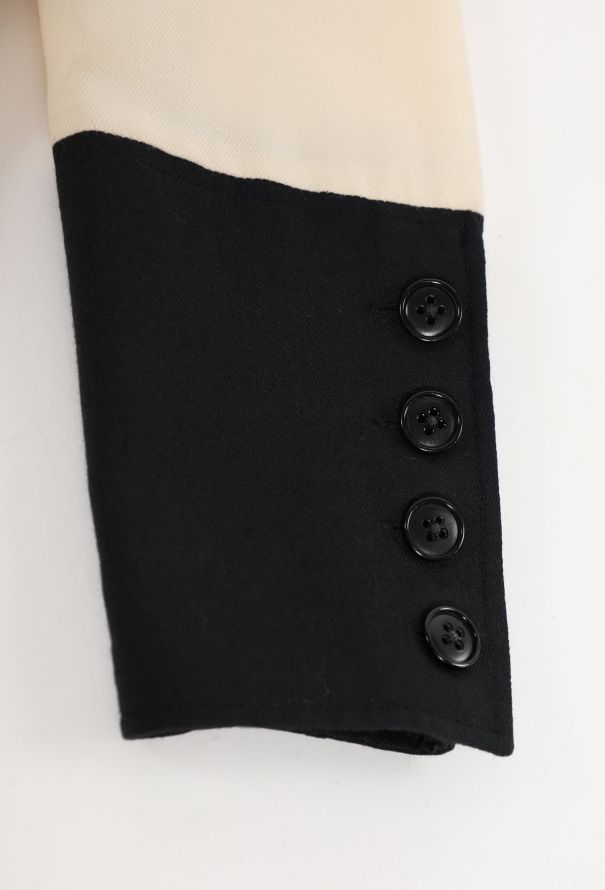 Valentino Vintage Bicolor Crêpe Blouse - 6