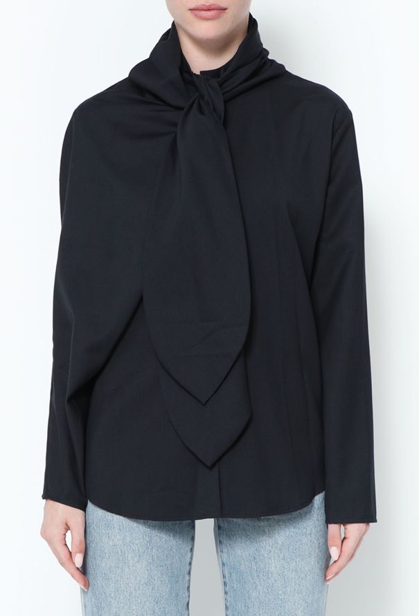 Modern Designers J.W. Anderson S/S 2015 Asymmetrical Lavallière Blouse - 1
