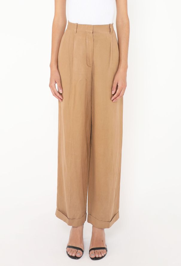The Row 2022 Cassandra Linen Trousers - 3