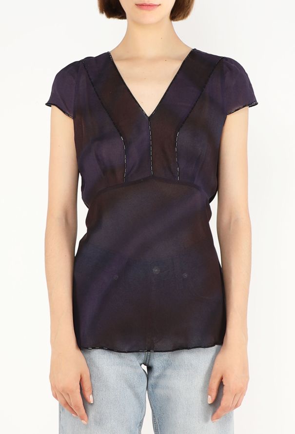 Prada Beaded Chiffon Blouse, F/W 1997 - 4