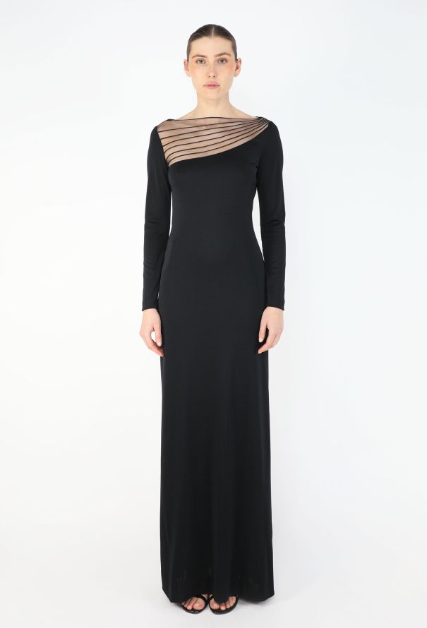 Azzaro '70s Open-Back Sheath Gown - 1