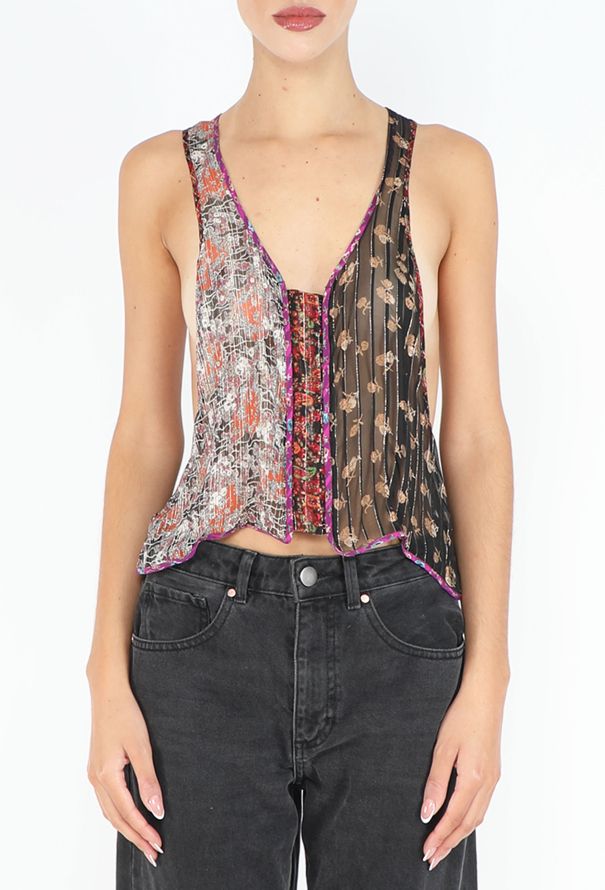 Balenciaga ICONIC S/S 2002 Le Dix Patchwork Top - 6