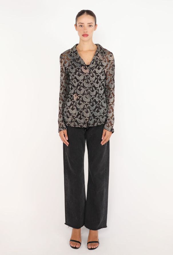 Dries Van Noten Brocade Paisley Tunic, Late 1990s - 2