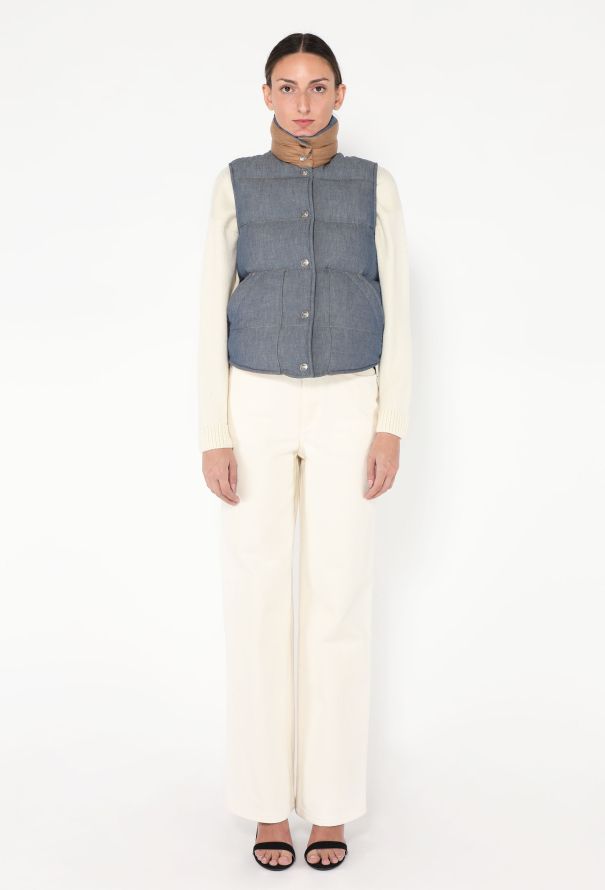 Loro Piana 2023 Lance Chambray Cashmere Vest - 3