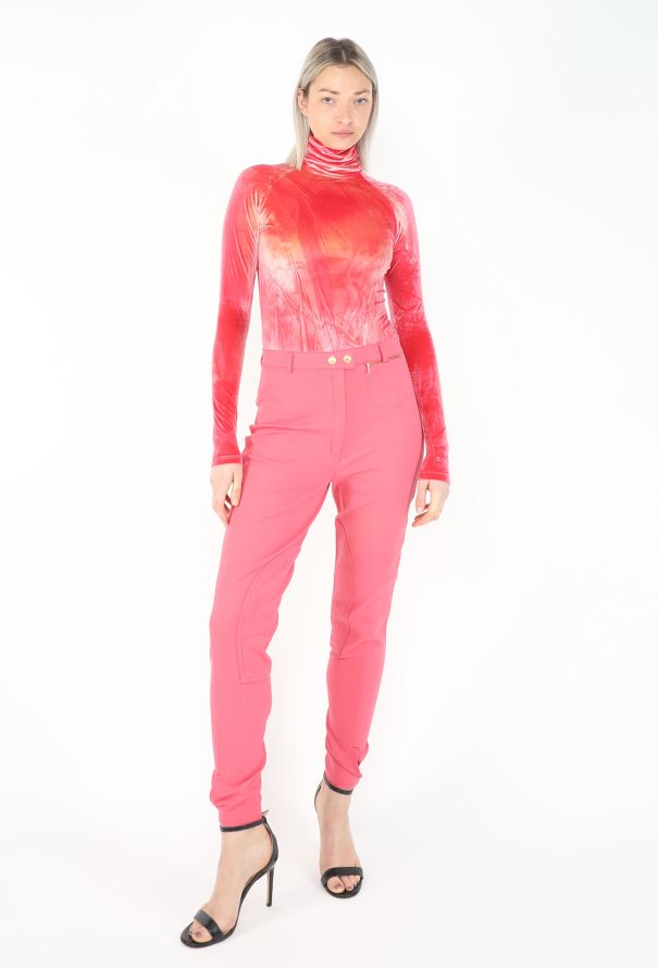 Gucci 1994 Crushed Velvet Bodysuit Ensemble - 1