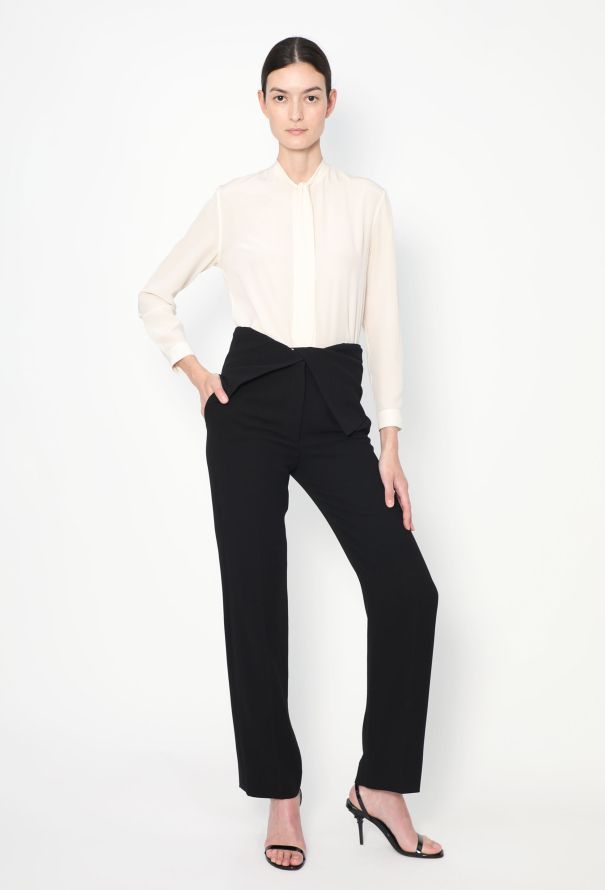 Céline Pre-Fall 2013 Folded Crêpe Trousers - 4